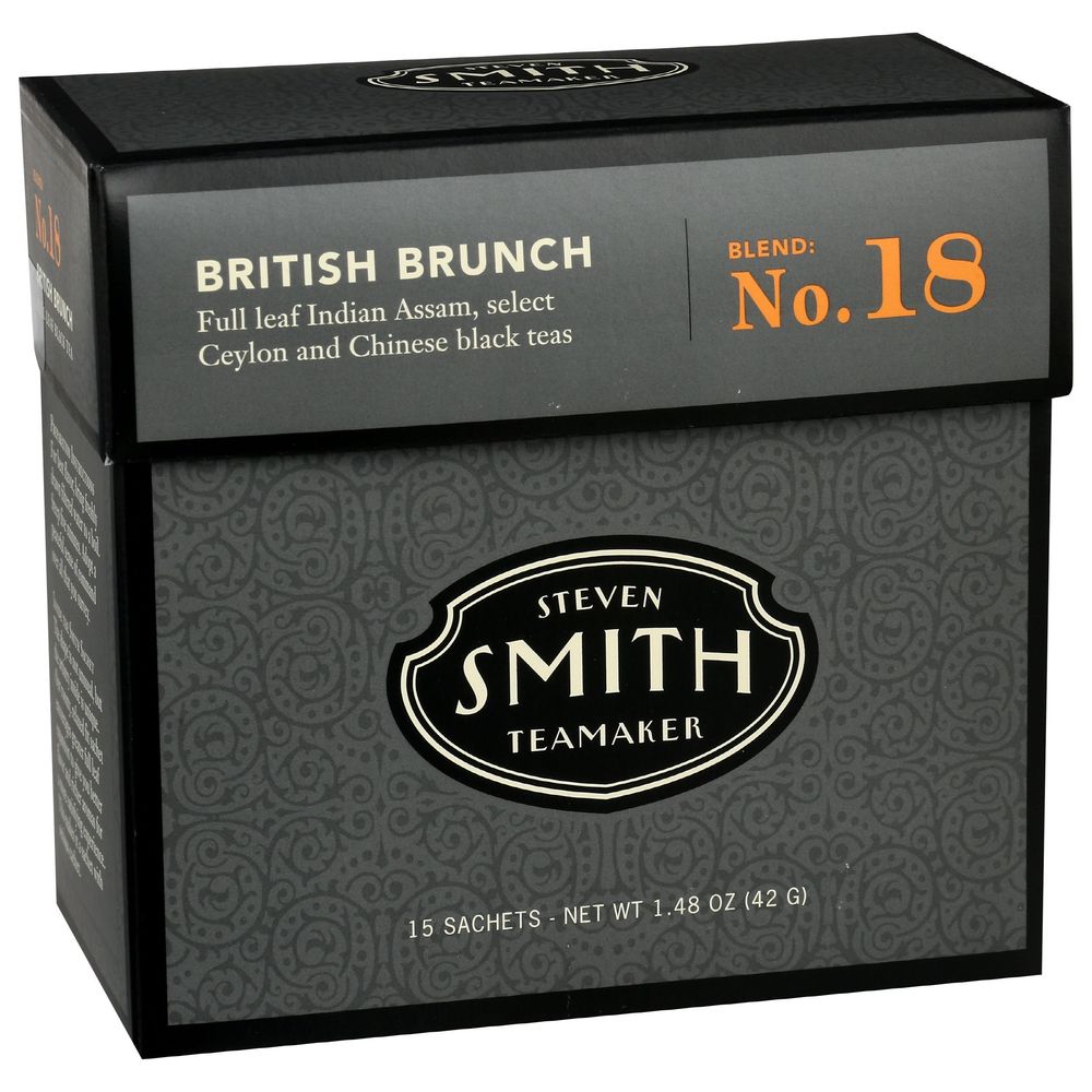 Steven Smith Teamaker British Brunch Black Tea, 15 Tea Bags -- 6 Per Case