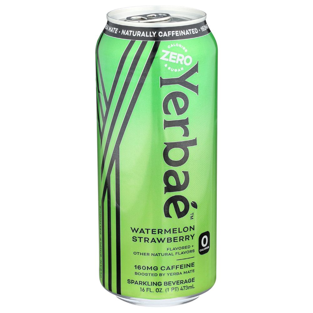 Yerbae Watermelon Strawberry Sparkling Water, 16 Ounce -- 12 Per Case