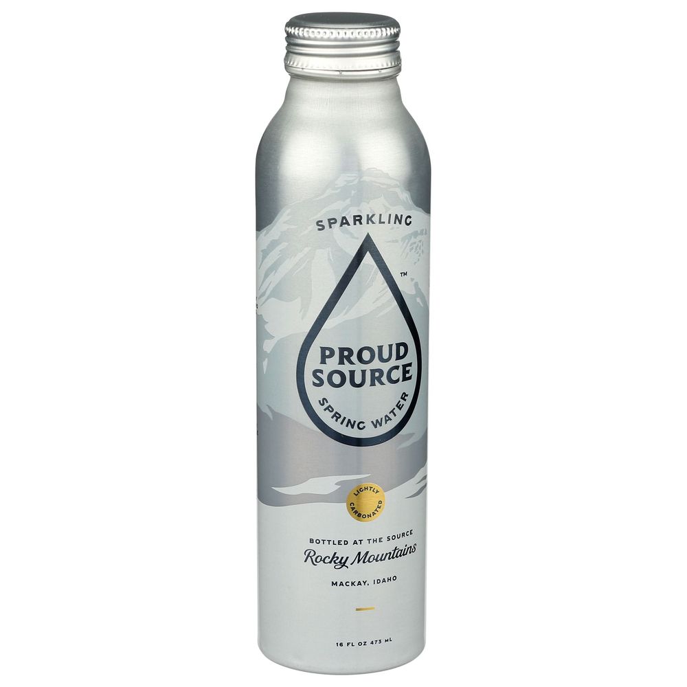 Proud Source Rocky Mountains Sparkling Spring Water, 16 Fluid Ounce -- 24 Per Case