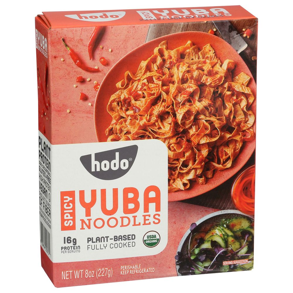 Hodo Organic Plant Based Spicy Yuba Noodles, 8 Ounce -- 6 Per Case