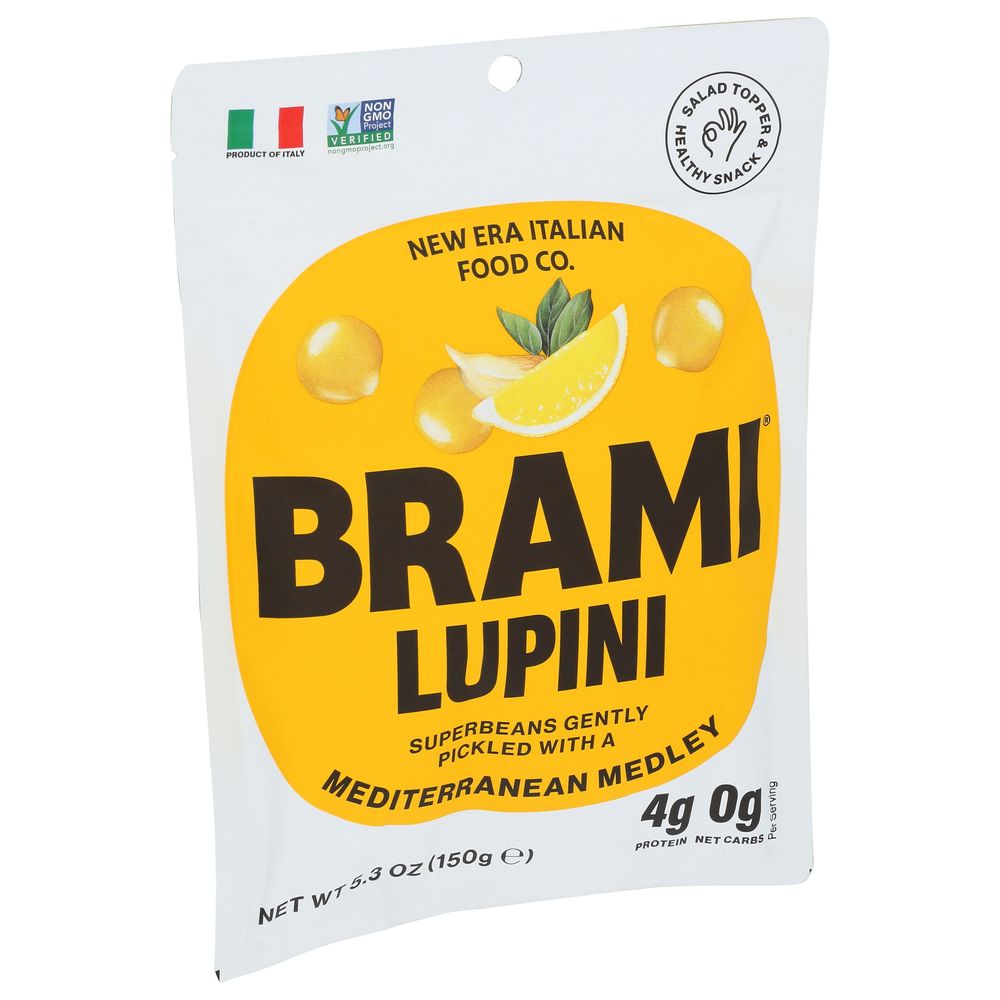 Brami Mediterranean Medley Lupini Bean Snacks, 5.3 Ounce -- 8 Per Case