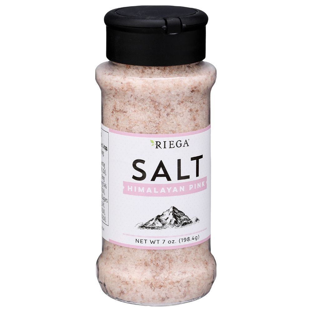 Riega Himalayan Pink Salt, 7 Ounce Shaker -- 6 Per Case