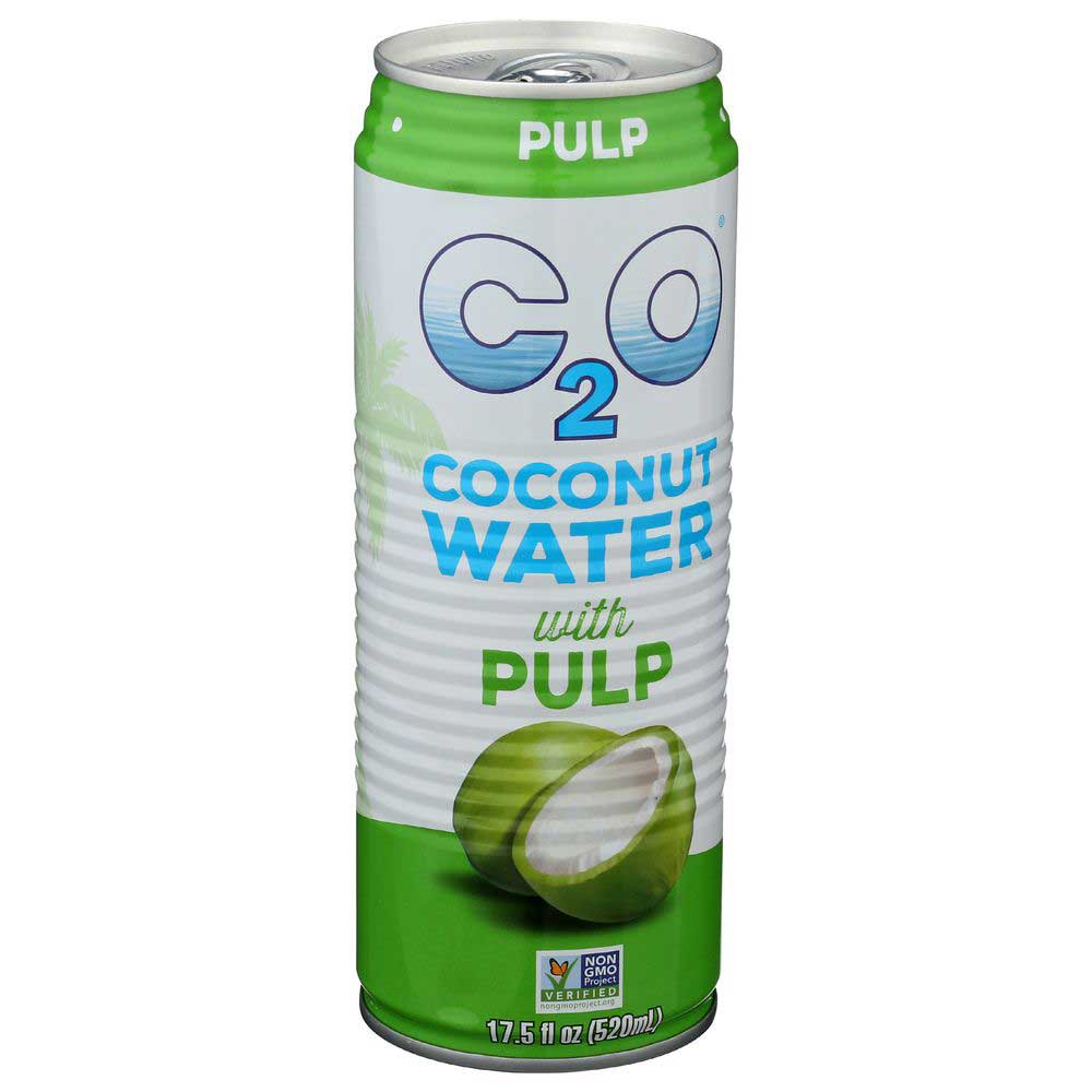 C2o Pure Coconut Water With Pulp, 17.5 Ounce -- 12 Per Case
