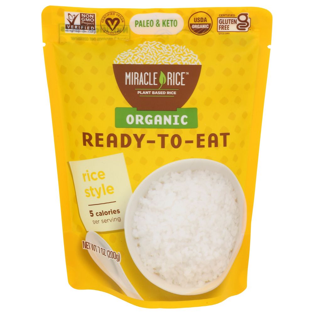Miracle Noodle Organic Ready To Eat Rice, 7 Ounce -- 6 Per Case