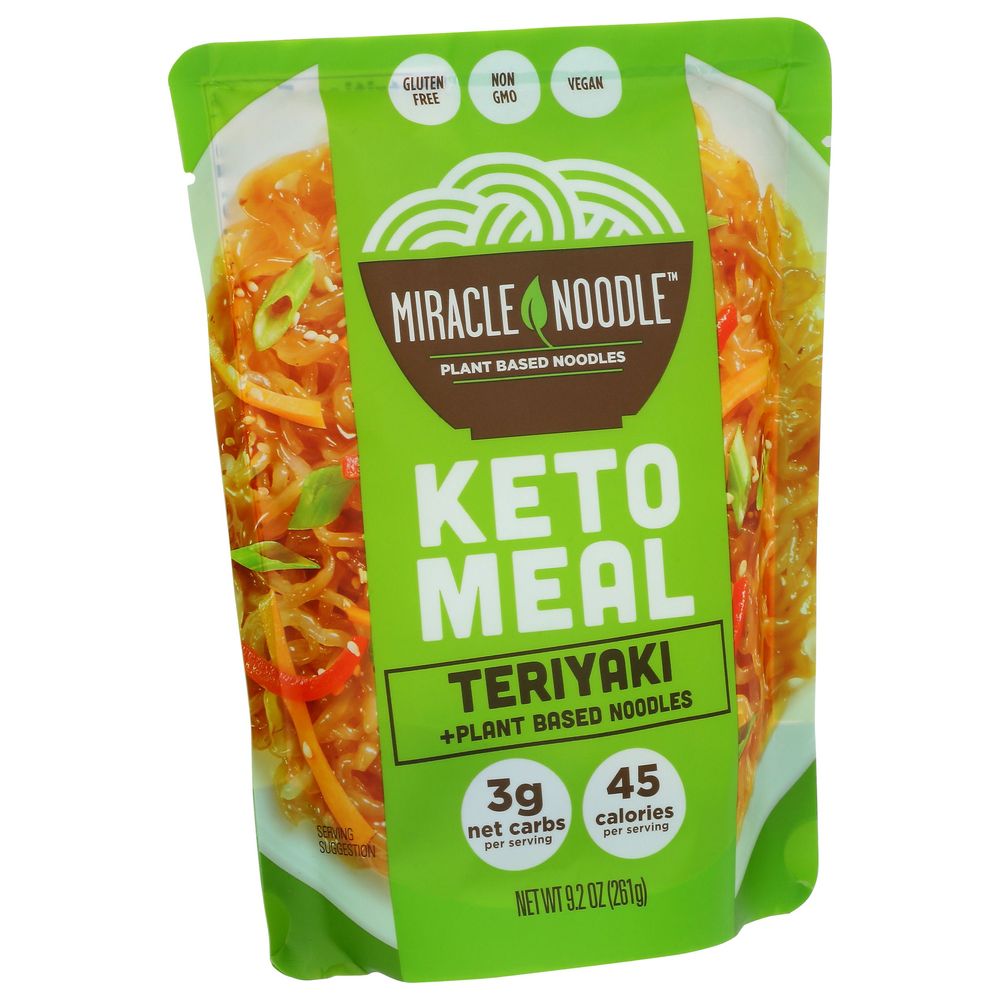 Miracle Noodle Teriyaki Keto Meal Noodles, 9 Ounce -- 6 Per Case