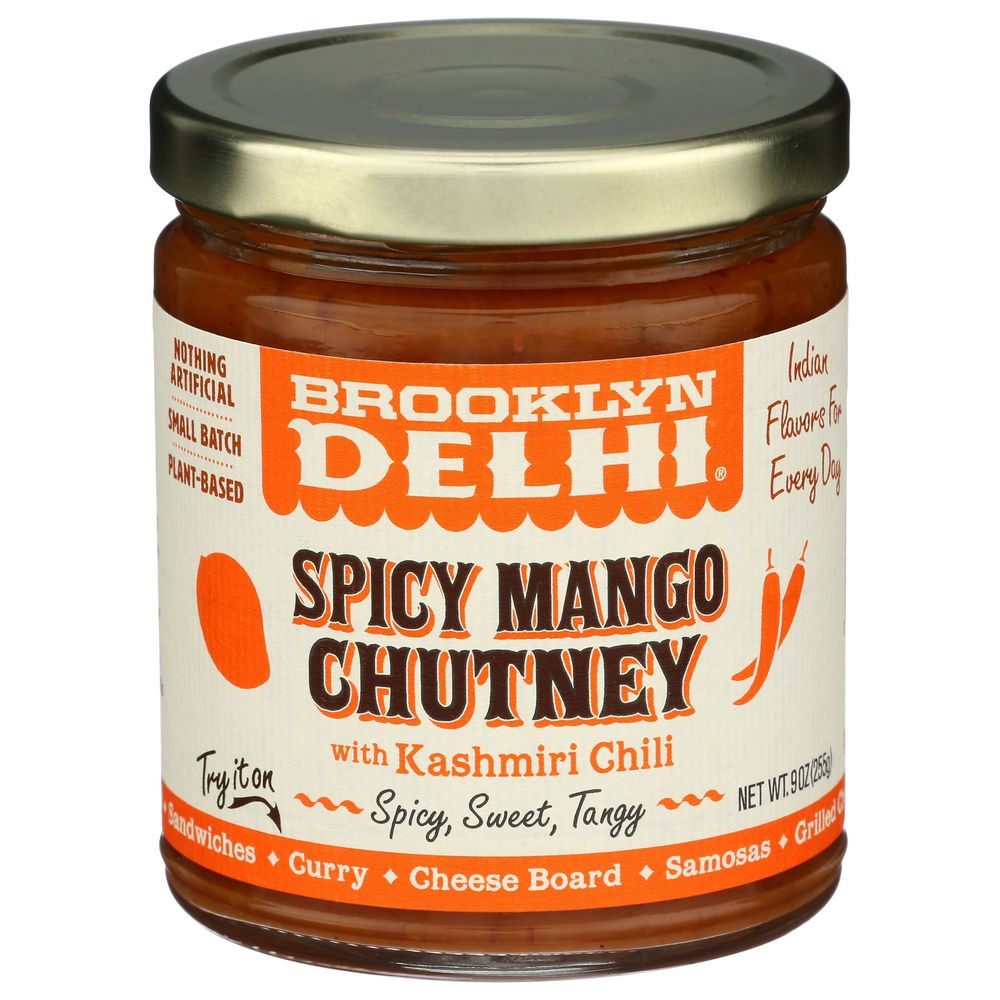 Brooklyn Delhi Spicy Mango Chutney, 9 Ounce -- 6 Per Case