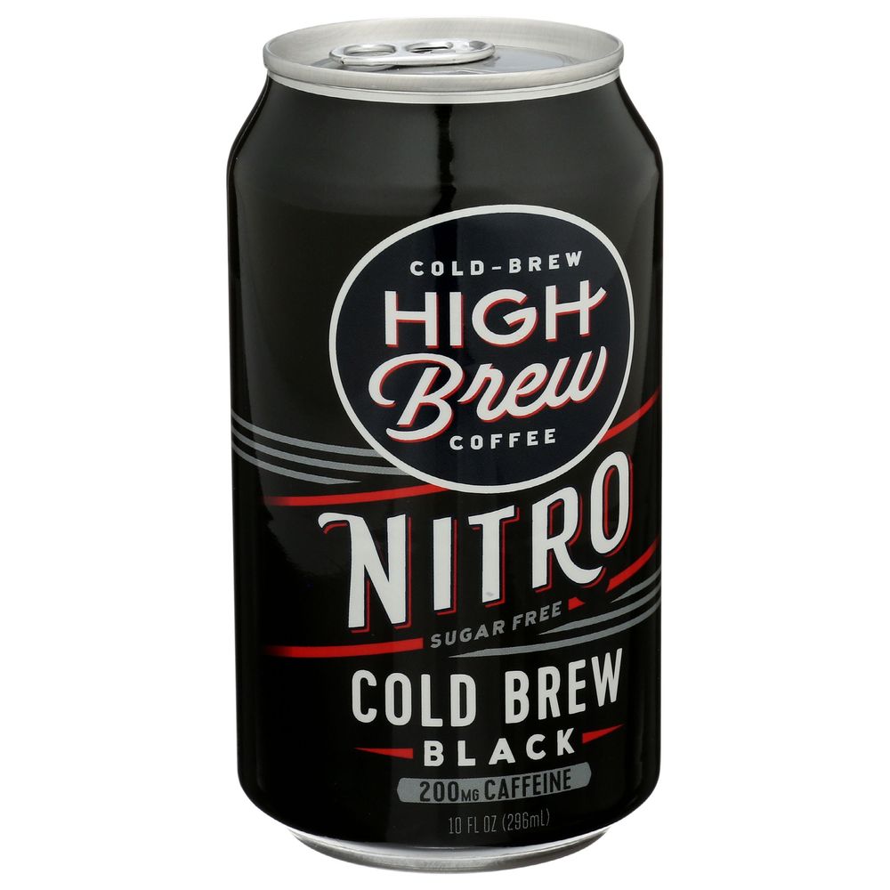 High Brew Nitro Black Cold Brew Coffee, 10 Fluid Ounce -- 12 Per Case