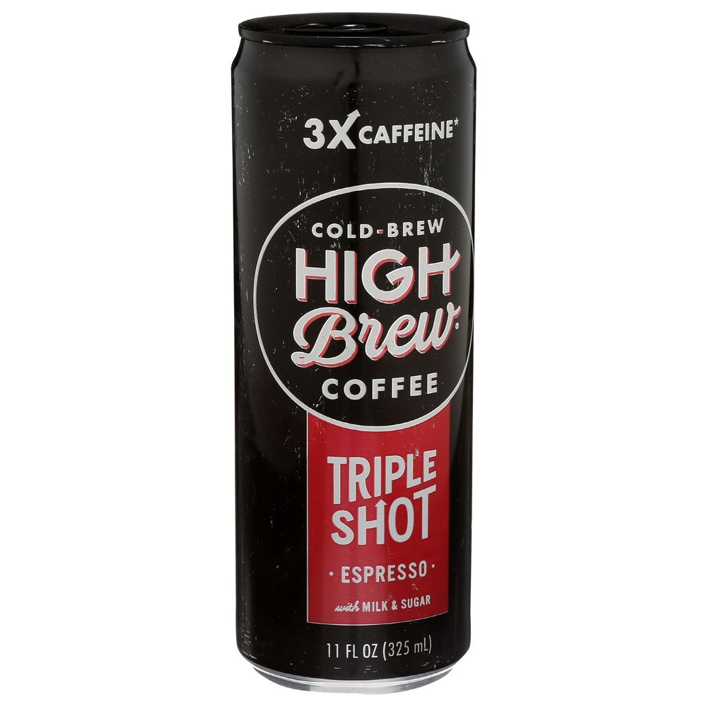 High Brew Triple Shot Espresso Cold Brew Coffee, 11 Fluid Ounce -- 12 Per Case