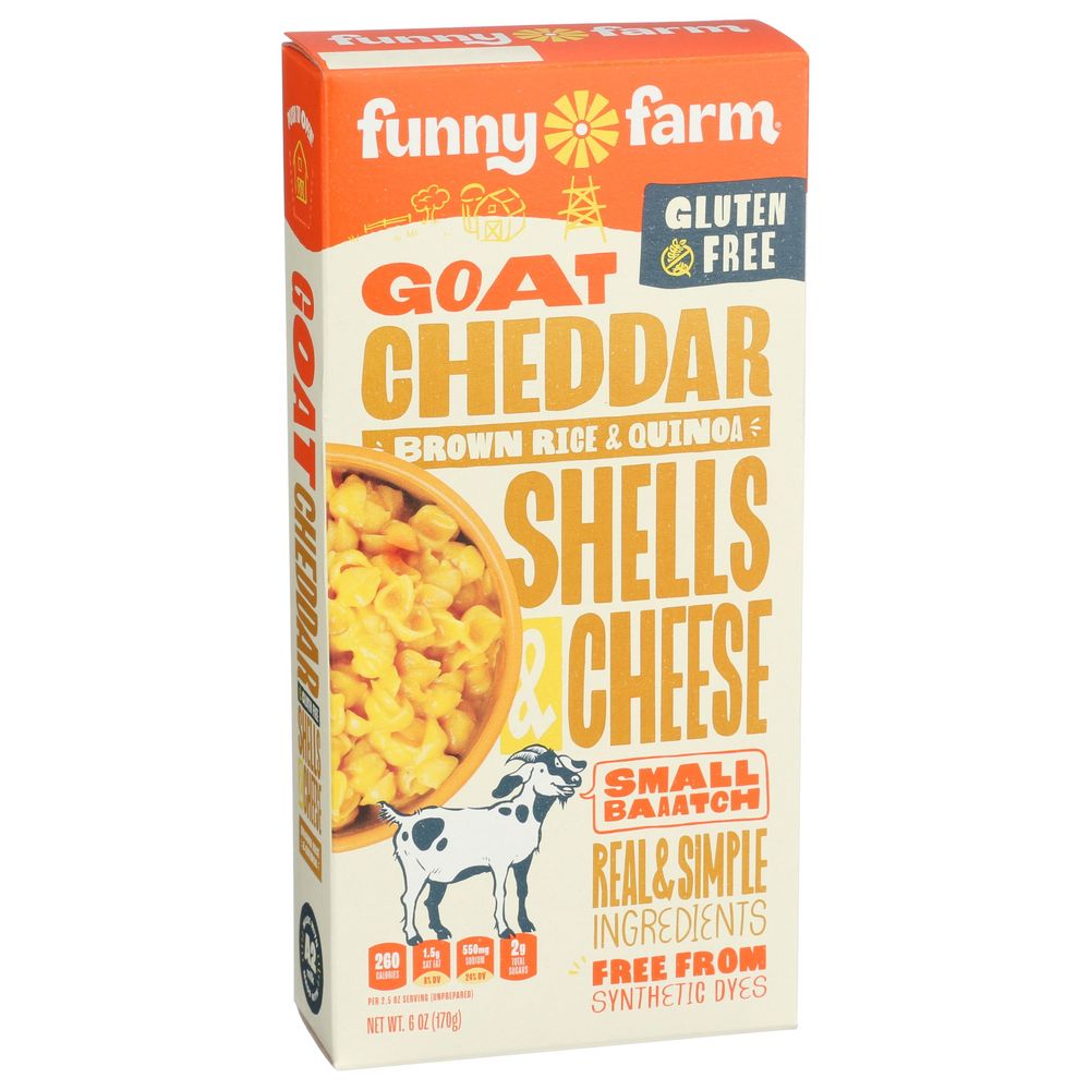 Funny Farm Goat Cheese Gluten Free Mac And Cheese, 6 Ounce -- 8 Per Case