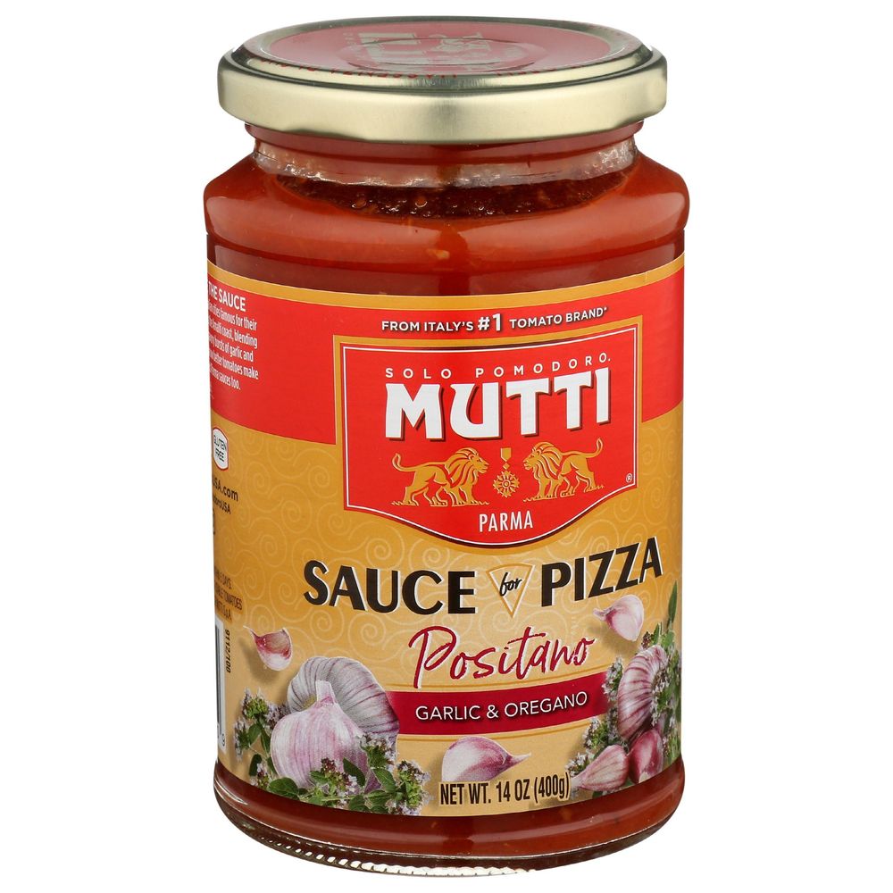 Mutti Garlic And Oregano Positano Pizza Sauce, 14 Ounce -- 6 Per Case