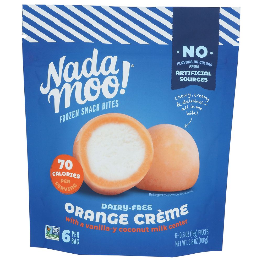 Nada Moo Orange Cream Snack Bites, 3.8 Ounce -- 8 Per Case.