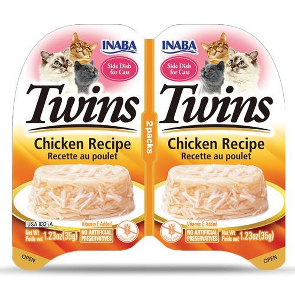 Inaba Twins Chicken Recipe Cat Food, 2.46 Ounce -- 8 Per Case