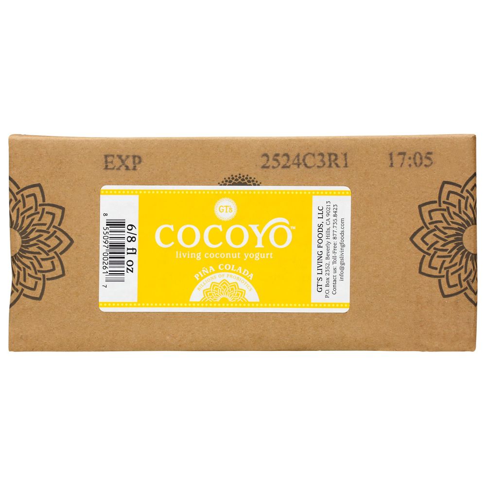 GTs Organic Cocoyo Pina Colada Coconut Yogurt, 8 Fluid Ounce -- 6 per case