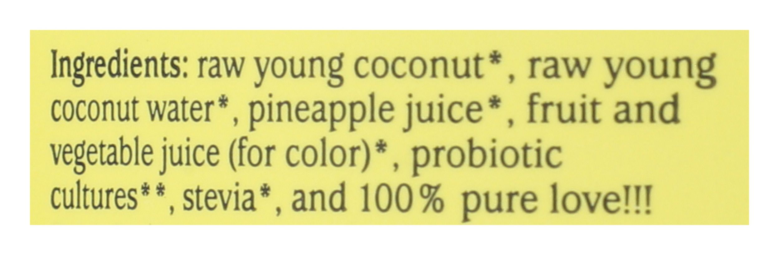 GTs Organic Cocoyo Pina Colada Coconut Yogurt, 8 Fluid Ounce -- 6 