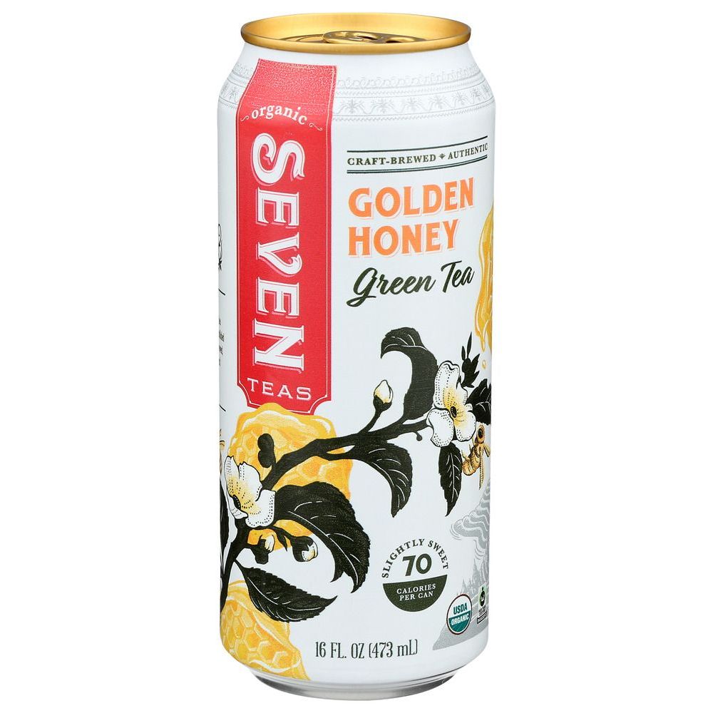 Seven Teas Golden Honey Green Tea, 16 Fluid Ounce -- 12 Per Case