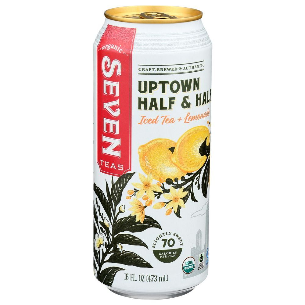 Seven Teas Uptown Half And Half Iced Tea, 16 Fluid Ounce -- 12 Per Case