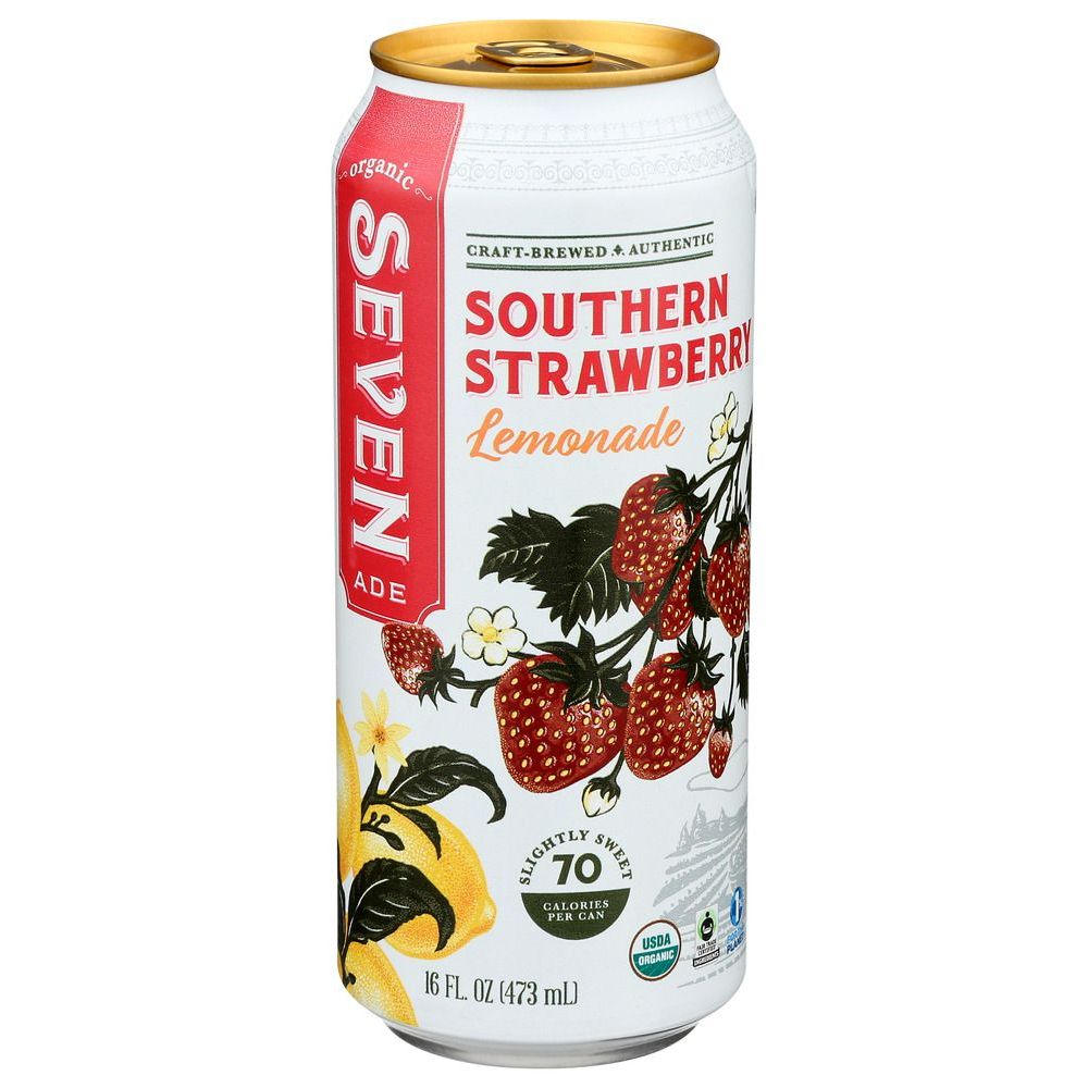 Seven Ade Southern Strawberry Lemonade, 16 Fluid Ounce -- 12 Per Case