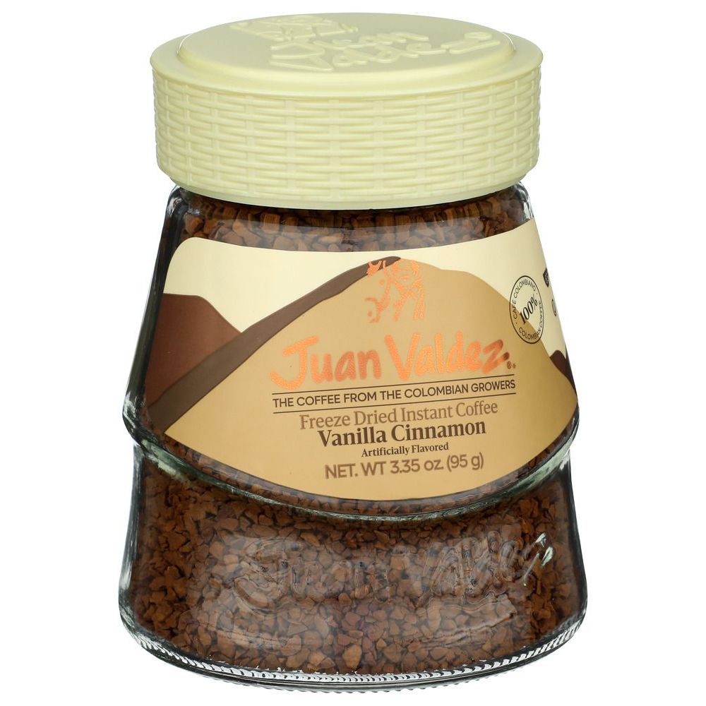 Juan Valdez Vanilla Cinnamon Instant Coffee, 3.4 Ounce -- 6 Per Case
