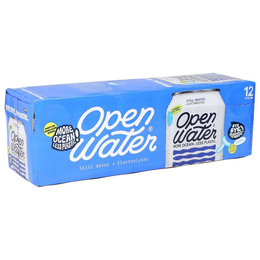 Open Water Still Water With Electrolytes, 144 Fluid Ounce