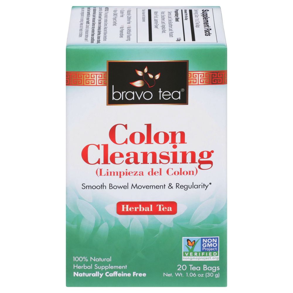 Bravo Tea Colon Cleansing Herbal Tea Bag, 20 count -- 6 per case