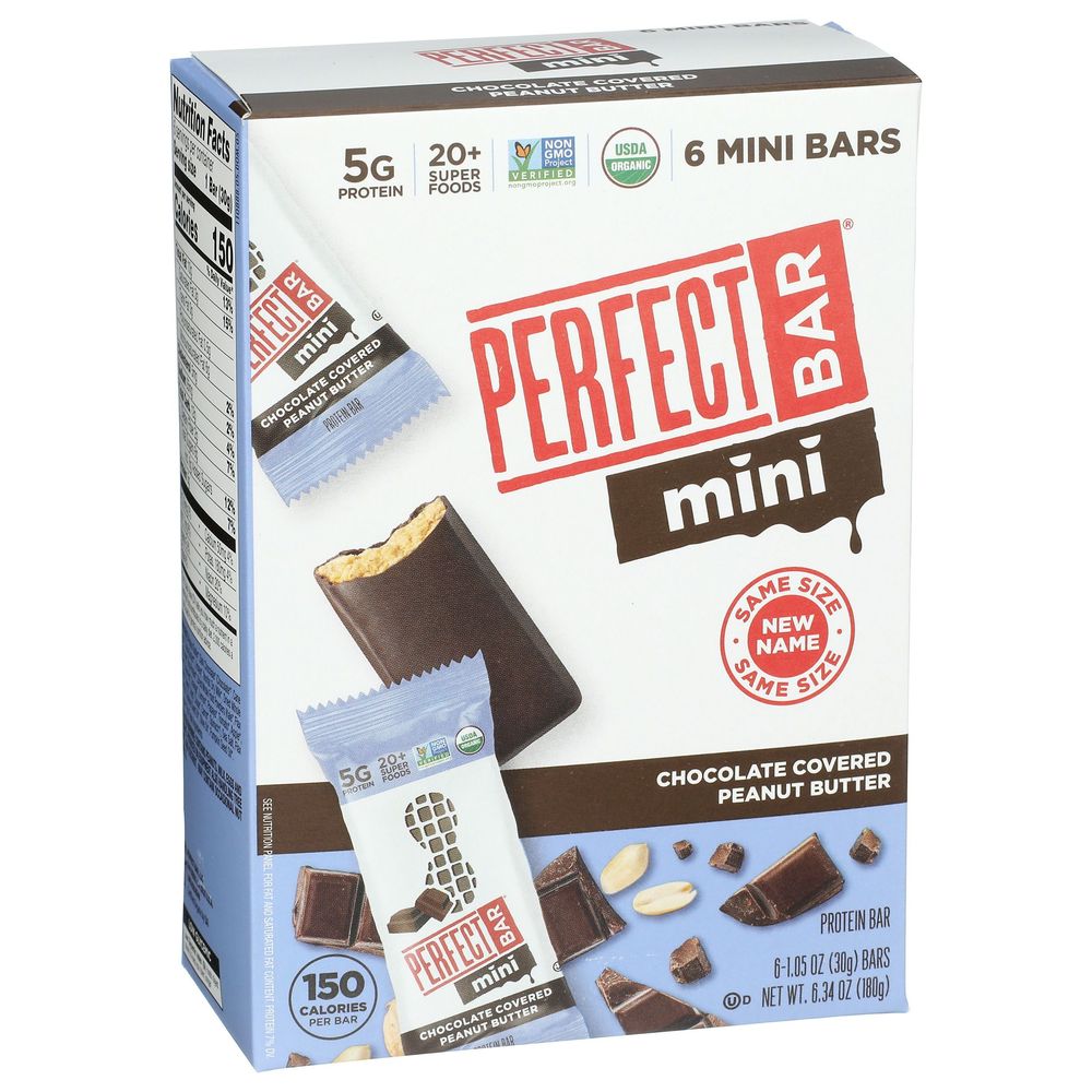 Perfect Bar Chocolate Covered Peanut Butter Protein Bar, 6.34 Ounce ...