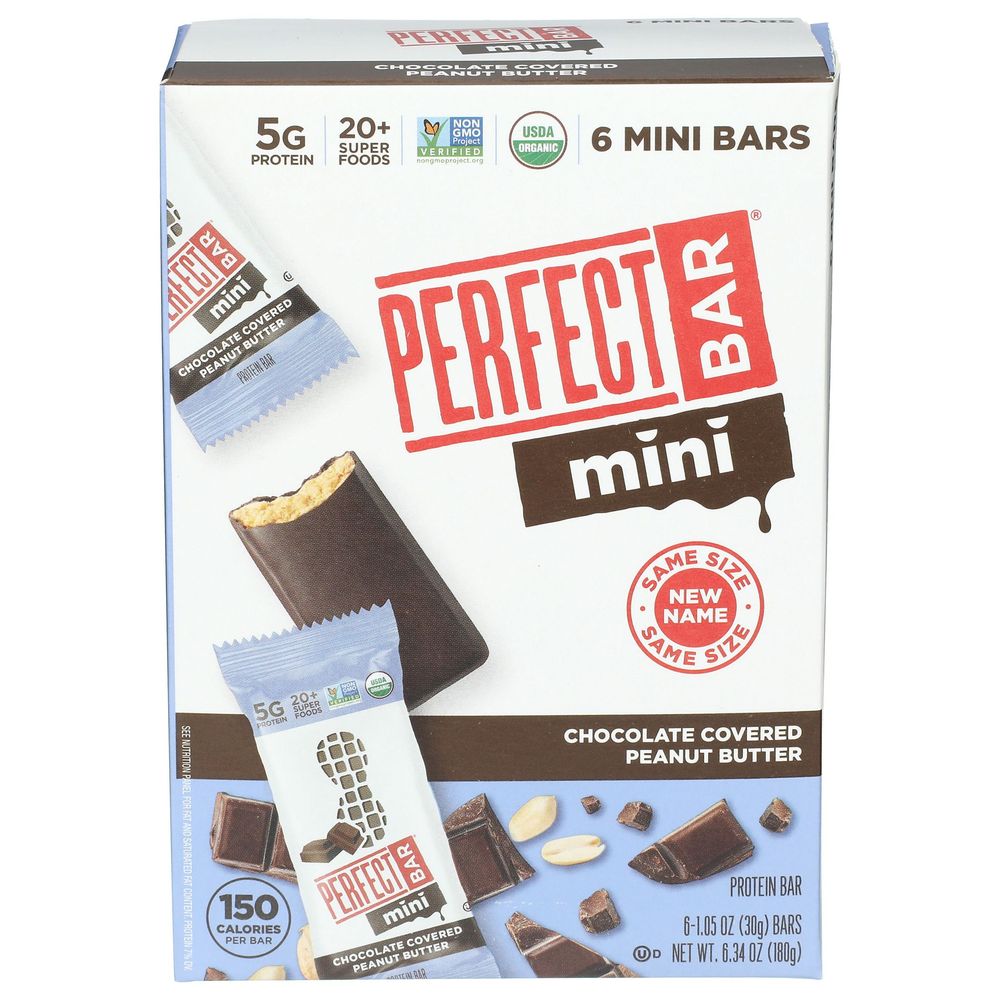 Perfect Bar Chocolate Covered Peanut Butter Protein Bar, 6.34 Ounce ...