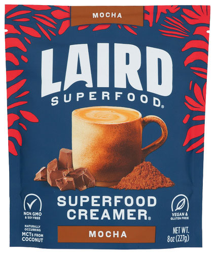 Laird Superfood Cacao Coffee Creamer, 8 Ounce -- 6 Per Case