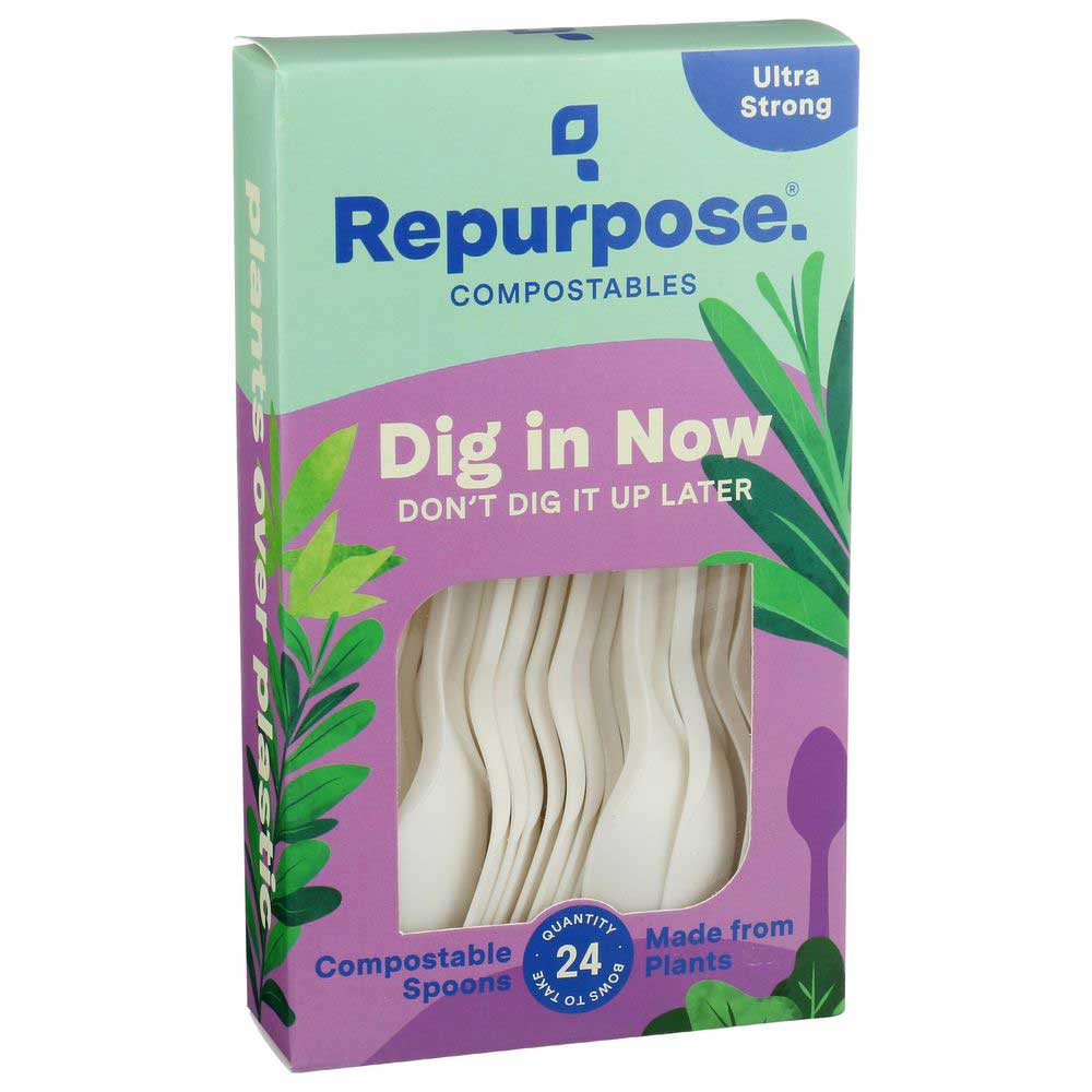 Repurpose High Heat Compostable Spoon, 24 Count -- 20 Per Case