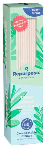 Repurpose Flexible Compostable Straw, 50 Count -- 20 Per Case
