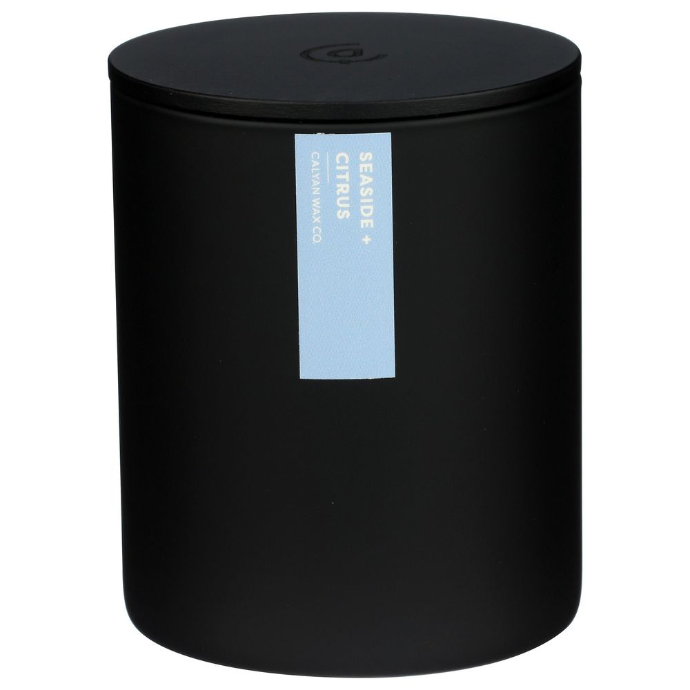 Calyan Wax Seaside Citrus Matte Black Tumbler Soy Candle, 10.2 Ounce -- 6 Per Case