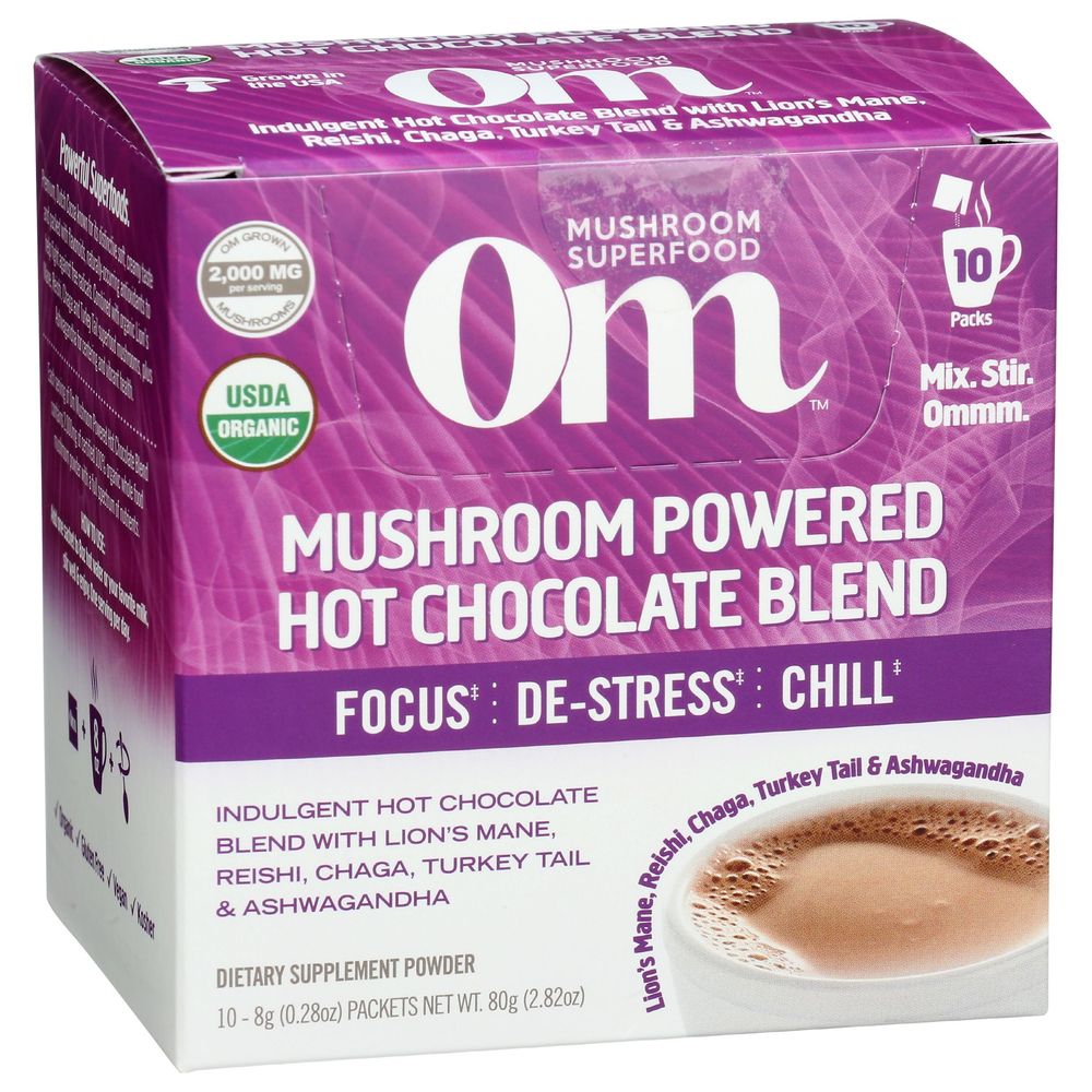 Om Hot Chocolate Superfood Mushroom Blend, 2.81 Ounce