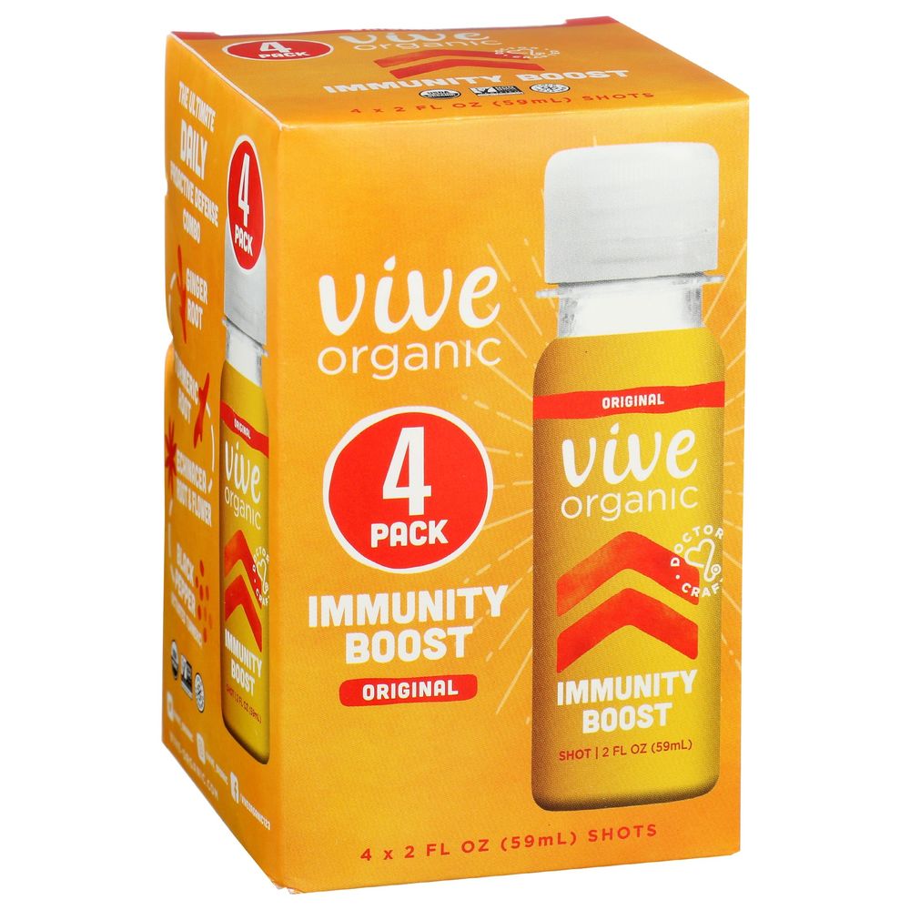 Vive Organic Original Immunity Boost Shot, 2 Ounce -- 24 Per Case