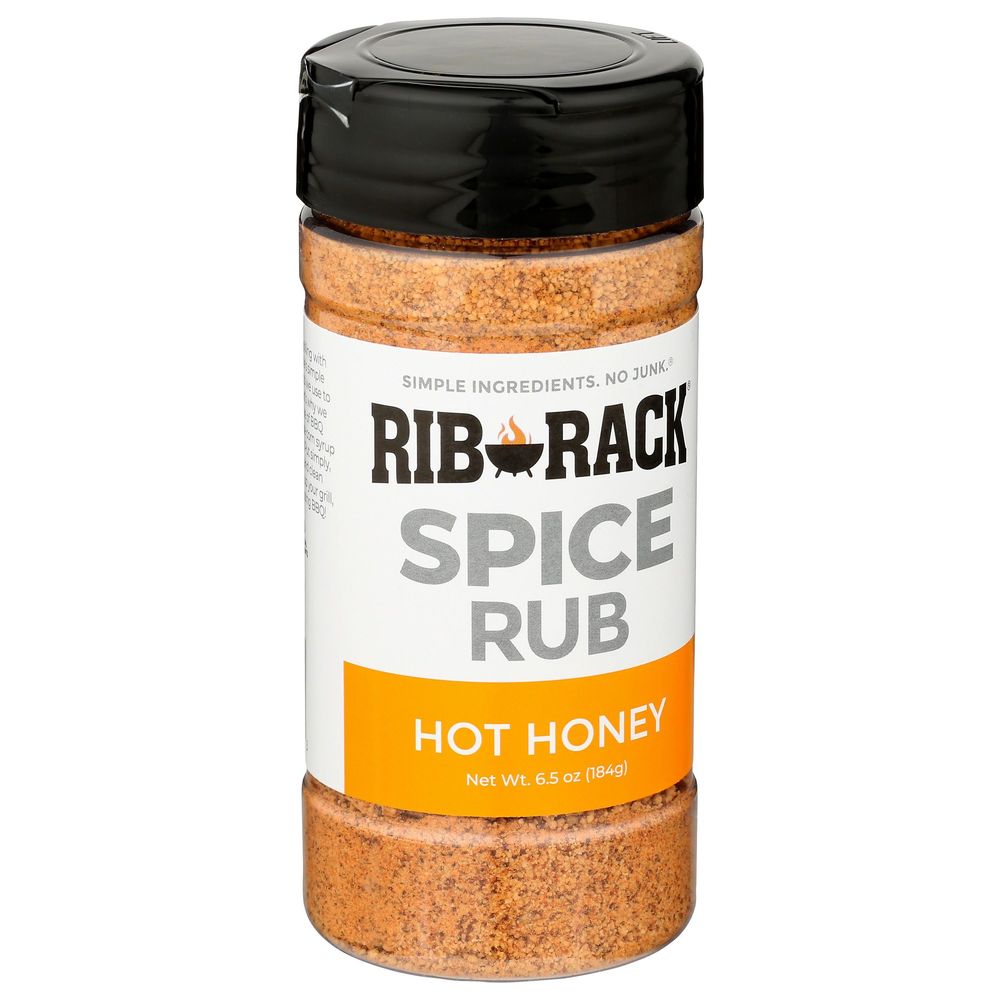 Rib Rack Hot Honey Spice Rub Seasoning, 6.5 Ounce -- 6 Per Case