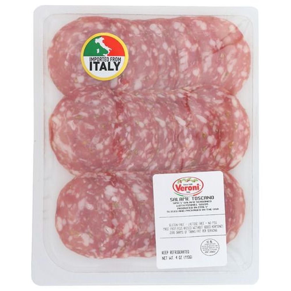 Veroni Toscano Salame, 4 Ounce -- 10 Per Case