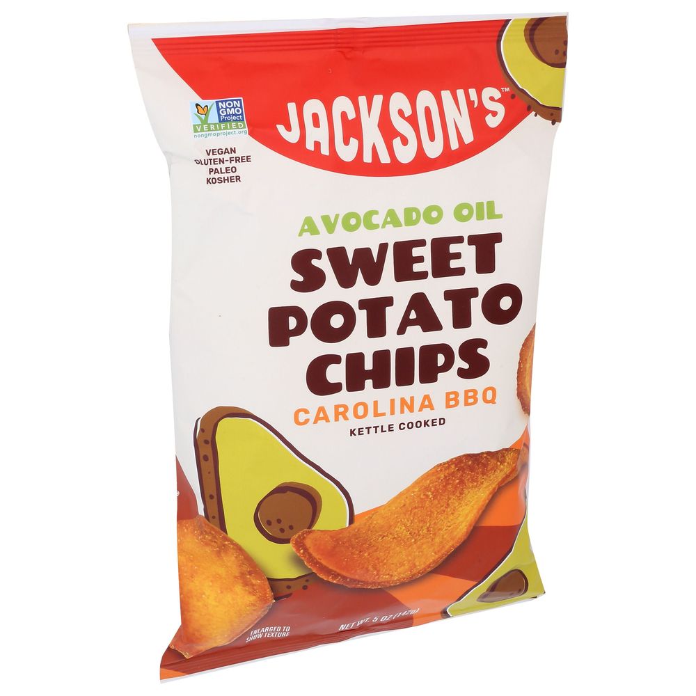 Jackson's Carolina Bbq Sweet Potato Chips With Avocado Oil, 5 Ounce -- 12 Per Case