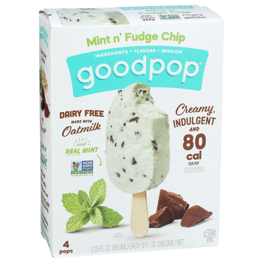 Goodpop Mint N Fudge Chip, 2.25 Ounce -- 32 Per Case