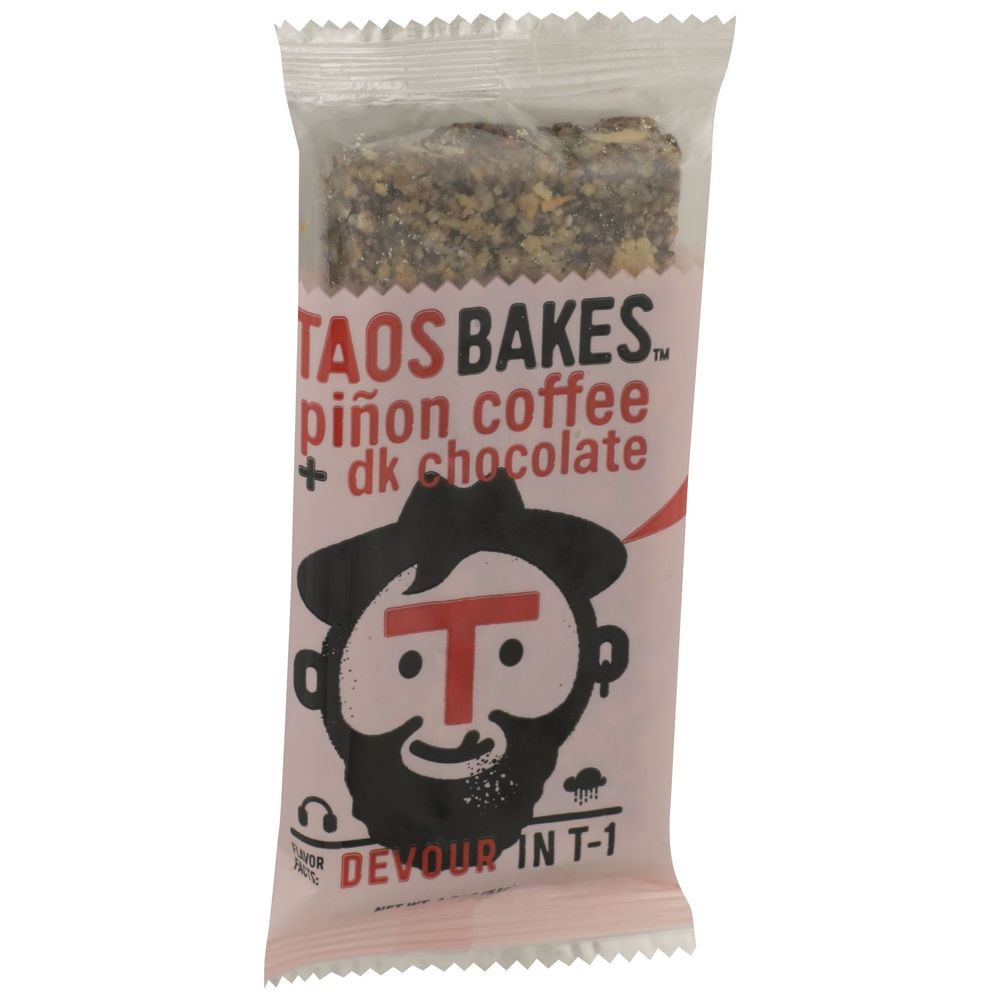 Taos Bakes Pinon Coffee And Dark Chocolate Snack Bar, 1.8 Ounce -- 12 Per Case