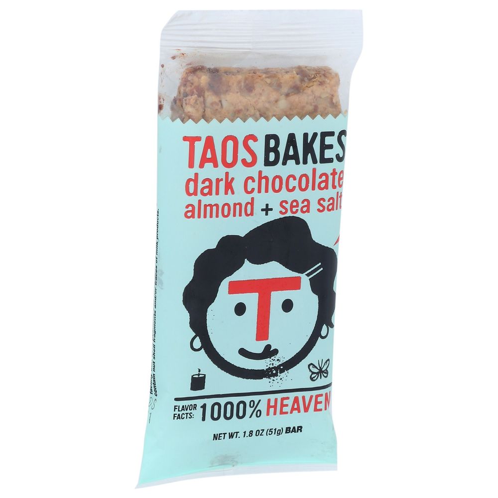Taos Bakes Dark Chocolate Almond And Sea Salt Bar, 1.8 Ounce -- 12 Per Case