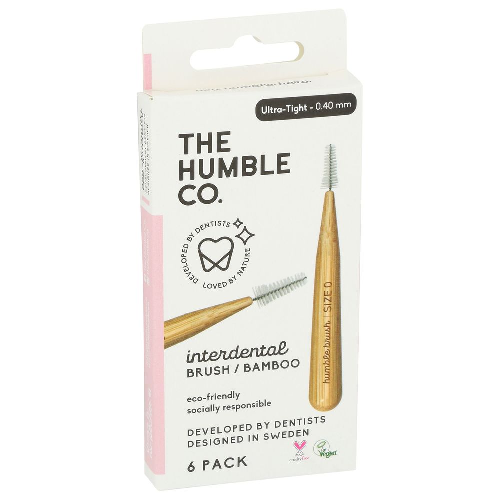 The Humble Co Ultra Tight Purple Interdental Brush, 6 Count -- 6 Per Case