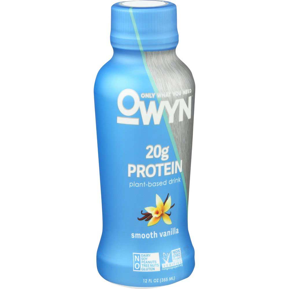 Owyn Smooth Vanilla Plant Based Protein Shake, 12 Fluid Ounce -- 12 Per Case