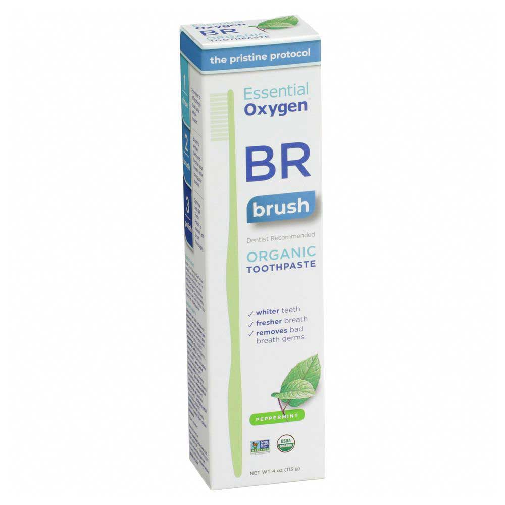 Essentialoxygen Br Organic Peppermint Toothpaste, 4 Ounce