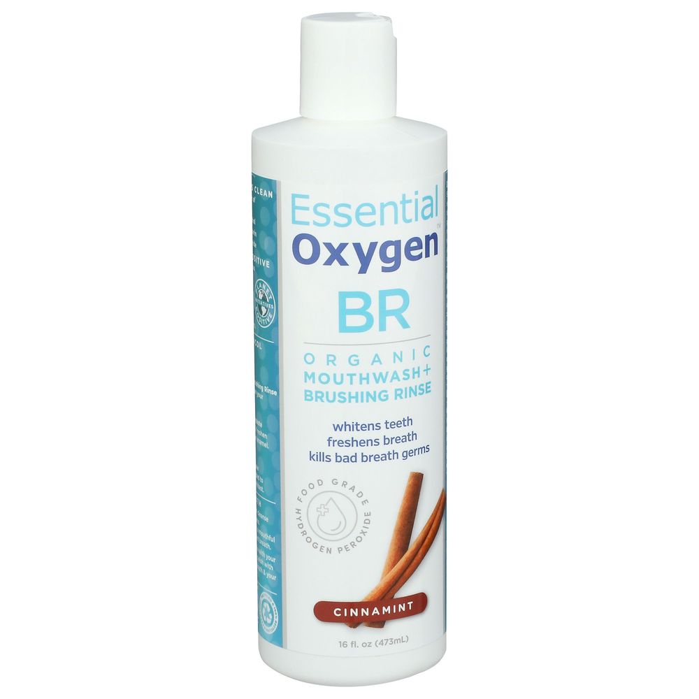 Essentialoxygen Organic Cinnamint Mouthwash, 16 Fluid Ounce