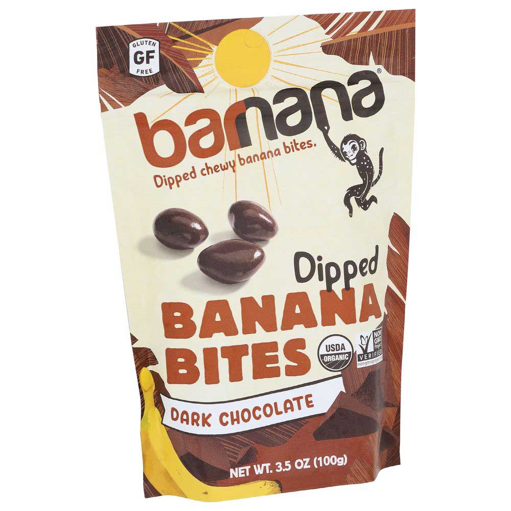Barnana Organic Chocolate Chewy Banana Bites, 3.5 Ounce -- 12 Per Case