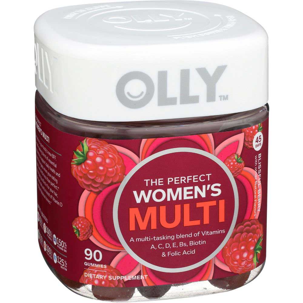 Olly The Perfect Womens Blissful Berry Multi Vitamin Gummies, 90 Count