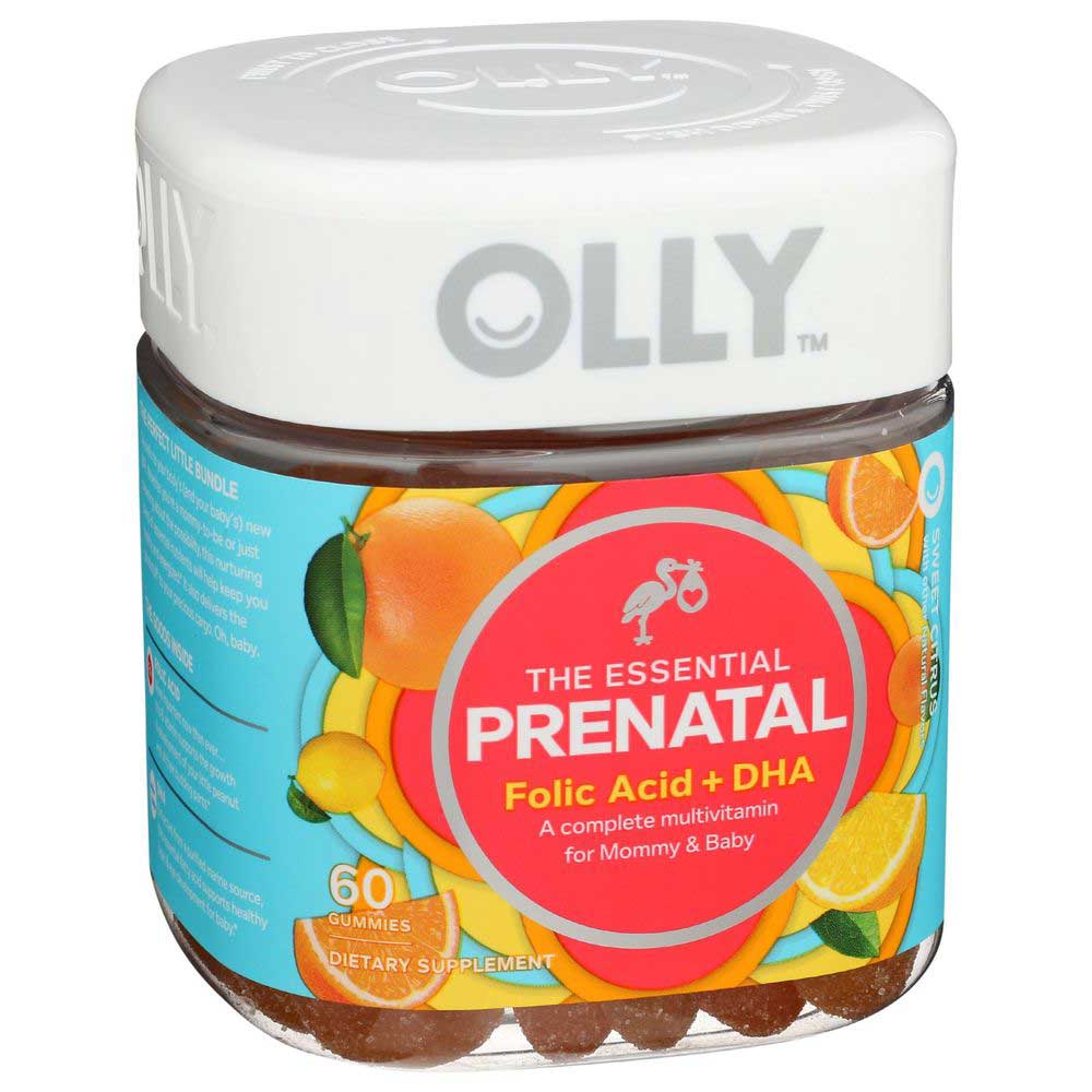 Olly The Essential Prenatal Sweet Citrus Multi Vitamin Gummies, 60 Count