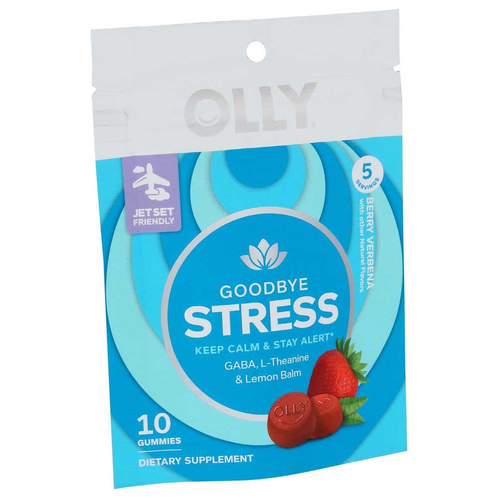 Olly Goodbye Stress Berry Verbena Gummies, 10 Count -- 24 Per Case