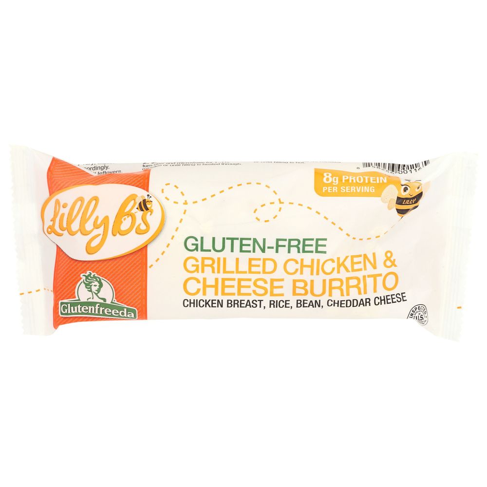 Lily Bs Grilled Chicken And Cheese Burrito, 4 Ounce -- 12 Per Case