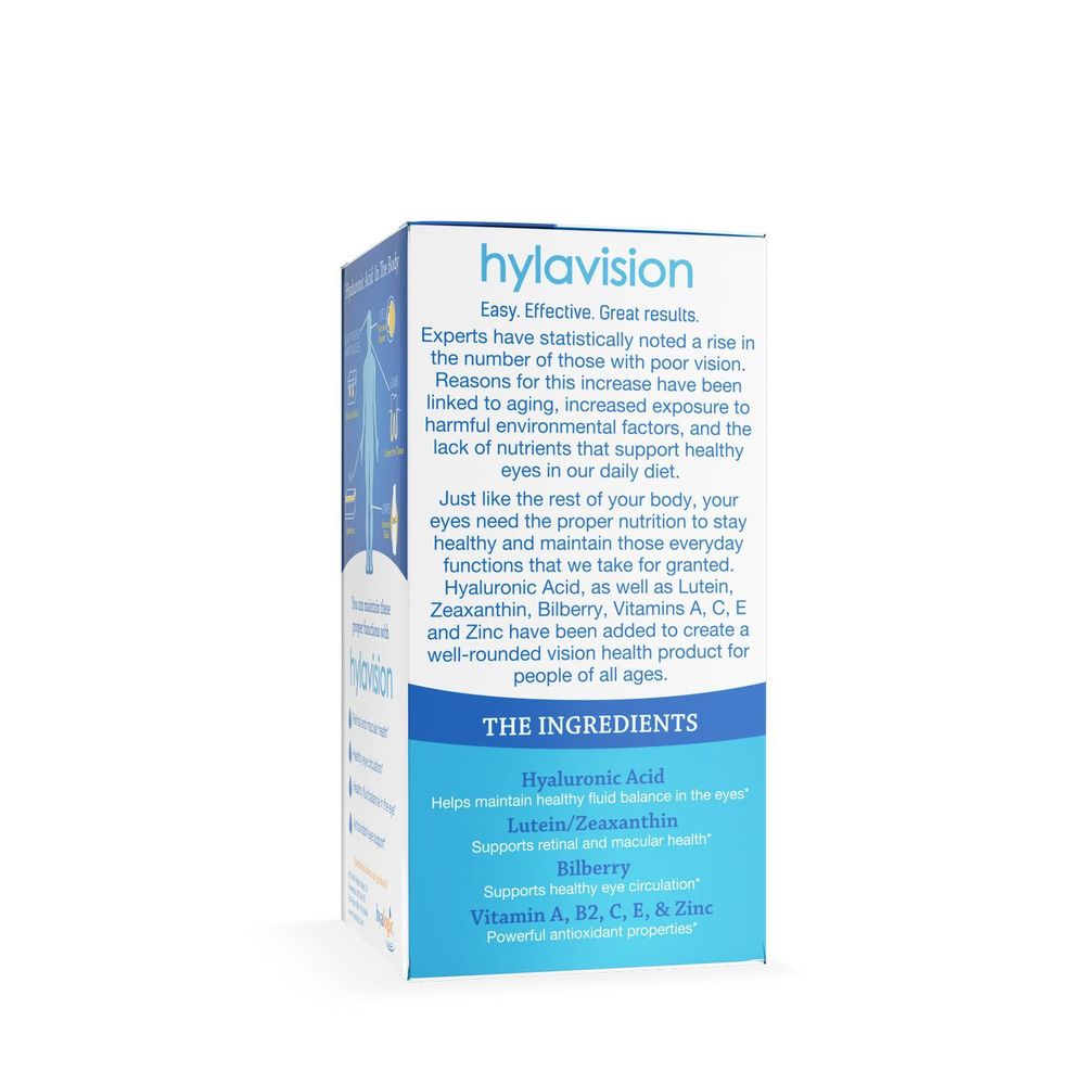 Hyalogic Hylavision Eye Health Hyaluronic Acid Capsules, 120 Count