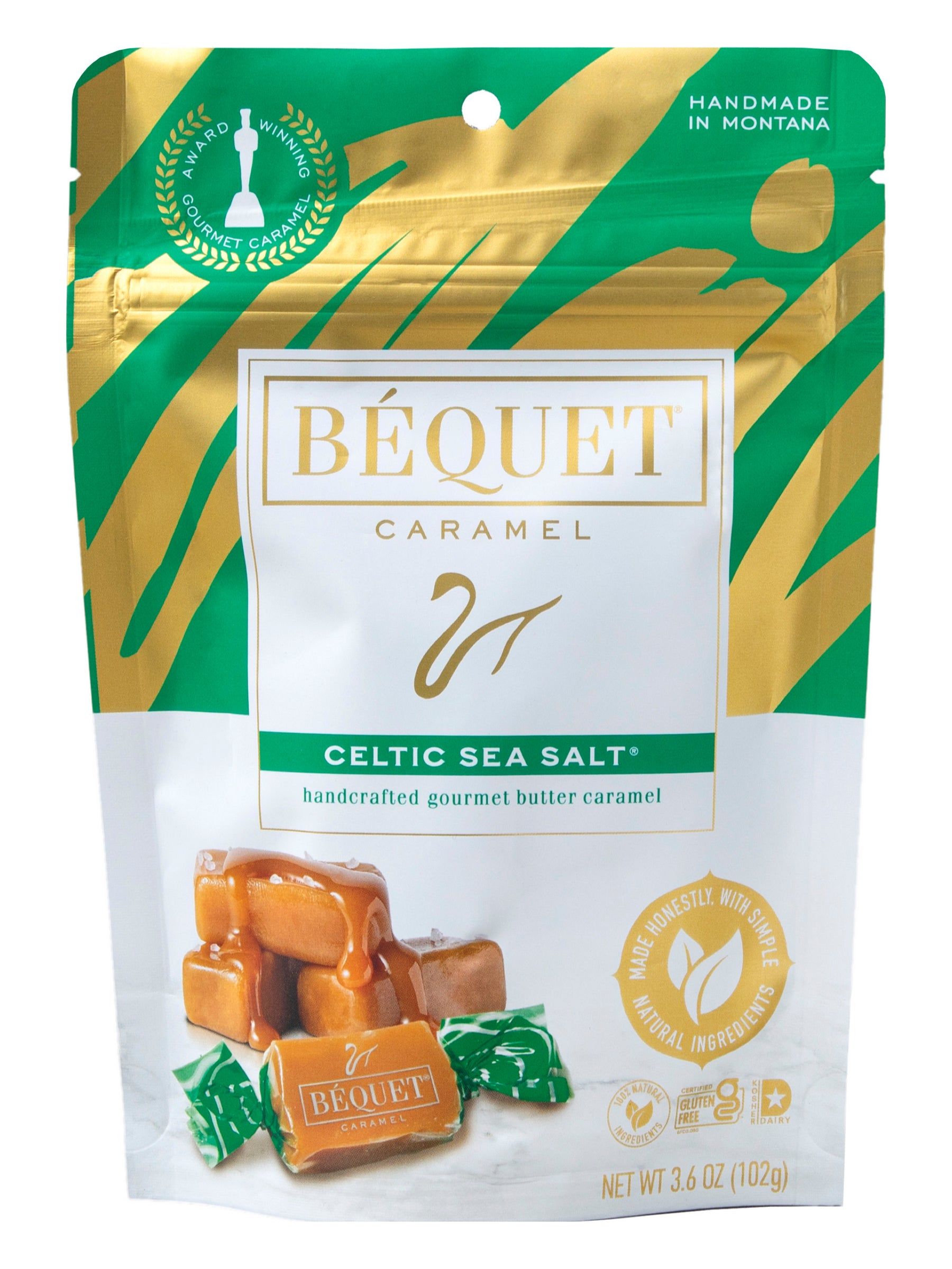 Bequet Celtic Sea Salt Caramel, 3.6 Ounce -- 12 Per Case