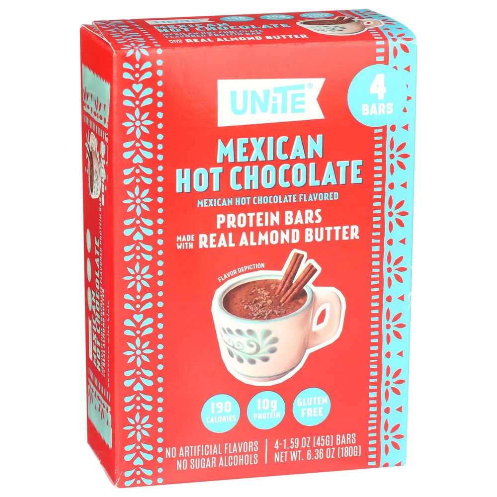 Unite Mexican Hot Chocolate Protein Bar, 6.36 Ounce -- 6 Per Case